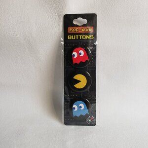 Pac-Man and Ghost Button Set - NWT